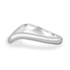 Ocea - Curved Wedding Band - 18k White Gold