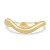 Ocea - Curved Wedding Band - 18k Yellow Gold