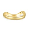 Ocea - Curved Wedding Band - 18k Yellow Gold