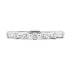 Odette - Round and Marquise Accent Stones Wedding Ring - 18k White Gold