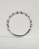 Odette - Round Marquise Shared Prong Accent Stone Wedding Ring - 18k White Gold