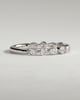 Odette - Round Marquise Shared Prong Accent Stone Wedding Ring - 18k White Gold