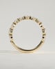 Odette - Round Marquise Shared Prong Accent Stone Wedding Ring - 18k Yellow Gold
