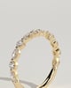 Odette - Round Marquise Shared Prong Accent Stone Wedding Ring - 18k Yellow Gold