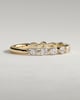 Odette - Round Marquise Shared Prong Accent Stone Wedding Ring - 18k Yellow Gold