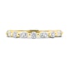 Odette - Round and Marquise Accent Stones Wedding Ring - 18k Yellow Gold