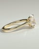 Olivia - Oval Solitaire with Trellis Setting - 18k Yellow Gold