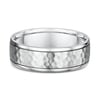 Paul Mens Wedding Ring - 9k White Gold