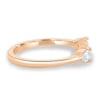 Pearl - Pear Open Wedding Ring - 18k Rose Gold