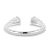Pearl - Pear Open Wedding Ring - 18k White Gold