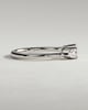 Pearl - Pear Accent Stone Open Band Wedding Ring - 18k White Gold