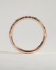 Peggy - Two Third Spaced Clustered Pave Band Wedding Ring - 18k Rose Gold