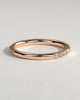 Peggy - Two Third Spaced Clustered Pave Band Wedding Ring - 18k Rose Gold