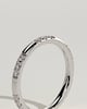 Peggy - Two Third Spaced Clustered Pave Band Wedding Ring - 18k White Gold