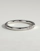 Peggy - Two Third Spaced Clustered Pave Band Wedding Ring - 18k White Gold