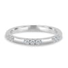Peggy - Clustered Pave Wedding Band - 18k White Gold