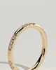 Peggy - Two Third Spaced Clustered Pave Band Wedding Ring - 18k Yellow Gold