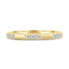 Peggy - Clustered Pave Wedding Band - 18k Yellow Gold