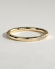 Peggy - Two Third Spaced Clustered Pave Band Wedding Ring - 18k Yellow Gold