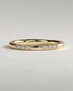 Peggy - Two Third Spaced Clustered Pave Band Wedding Ring - 18k Yellow Gold