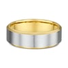 Peter Mens Wedding Ring - 9k Yellow Gold / 9k White Gold