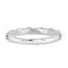 Petra - Half Eternity Wedding Ring - 18k White Gold