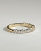 Petra - Round Mixed Size Accent Stone Wedding Ring - 18k Yellow Gold