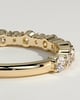 Petra - Round Mixed Size Accent Stone Wedding Ring - 18k Yellow Gold