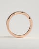 Peyton - Mixed Size Pave Band with Milgrain Wedding Ring - 18k Rose Gold