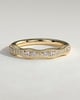Peyton - Mixed Size Pave Band with Milgrain Wedding Ring - 18k Yellow Gold