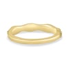 Peyton - Vintage Wave Pav Band with Milgrain Detail - 18k Yellow Gold