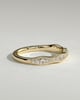 Peyton - Mixed Size Pave Band with Milgrain Wedding Ring - 18k Yellow Gold