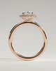 Phoebe  Oval Halo - 18k Rose Gold