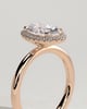 Phoebe  Oval Halo - 18k Rose Gold