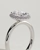 Phoebe  Oval Halo - 18k White Gold