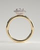 Phoebe  Oval Halo - 18k Yellow Gold / 18k White Gold