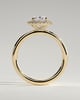 Phoebe  Oval Halo - 18k Yellow Gold