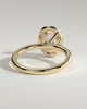 Phoebe  Oval Halo - 18k Yellow Gold