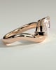 Pia - Marquise Solitaire with Twist Band - 18k Rose Gold