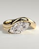 Pia - Marquise Solitaire with Twist Band - 18k Yellow Gold