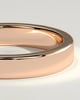 Piper -  Flat Cigar Band Wedding Ring - 18k Rose Gold