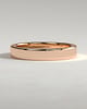 Piper -  Flat Cigar Band Wedding Ring - 18k Rose Gold