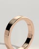 Piper -  Flat Cigar Band Wedding Ring - 18k Rose Gold