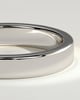 Piper -  Flat Cigar Band Wedding Ring - 18k White Gold