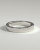 Piper -  Flat Cigar Band Wedding Ring - 18k White Gold