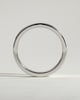 Piper -  Flat Cigar Band Wedding Ring - 18k White Gold