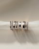 Piper -  Flat Cigar Band Wedding Ring - 18k White Gold