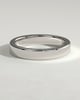 Piper -  Flat Cigar Band Wedding Ring - 18k White Gold