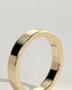 Piper -  Flat Cigar Band Wedding Ring - 18k Yellow Gold