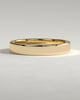 Piper -  Flat Cigar Band Wedding Ring - 18k Yellow Gold